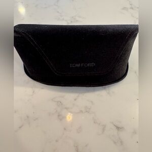 Tom Ford Elegant Black Velvet Glasses Case